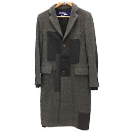 JUNYA WATANABE COMME des GARCONS MAN Coat / XS / Wool / GRY / Check / WL-C029 / AD2013 Grey