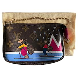 Louis Vuitton-Mini pochette accessoires Limited Edition Christmas Bears 2018-Brown