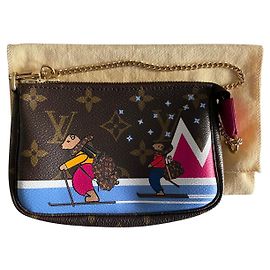 Louis Vuitton Accesorios mini pochette Edición Limitada Osos Navideños 2018 Castaño