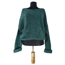 American Vintage Pullover Grün Mohairwolle Oversize L XL Grün