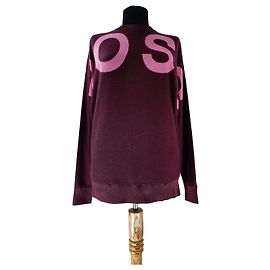 Pull Hugo Boss Violet Rose Coton Laine S Rose Violet