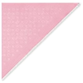 Louis Vuitton-LV denim monogram shawl-Pink