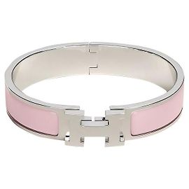 Hermès Pulsera Clic H Rosa