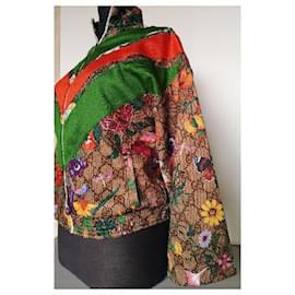 Gucci-Veste en jersey technique GG Flora-Multicolore