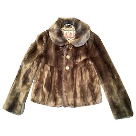 Juicy Couture Kunstpelzjacke Hellbraun Hellbraun