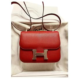 Hermès-Hermes Constanza Mini-Roja