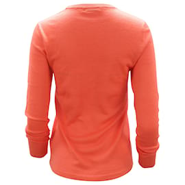 Equipment-Jersey de cuello redondo Equipment en naranja seda-Naranja