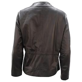 Armani-Giorgio Armani Jacket in Lambskin Leather-Black