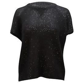Autre Marque ATM Anthony Thomas Melillo Haut en maille à sequins en polyester noir Noir