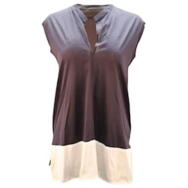 Jil Sander-Jil Sander Sleeveless Tunic Blouse in Multicolor Cotton-Other,Python print