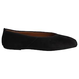 The row-The Row Ballet Slipper in Black Suede-Black