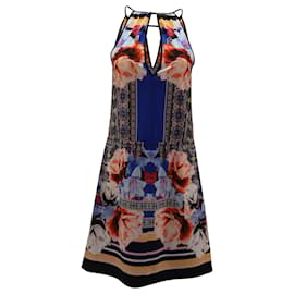 Clover Canyon-Clover Canyon Printed Keyhole Dress in Multicolor Polyester-Multiple colors