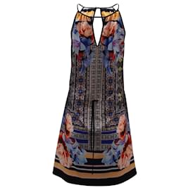 Clover Canyon-Clover Canyon Bedrucktes Keyhole-Kleid aus mehrfarbigem Polyester-Mehrfarben