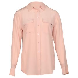 Equipment Camicia Signature in Seta Rosa Rosa