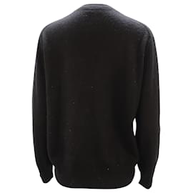 Coach-Coach Wanted Intarsia Sweater in Black Wool-Black