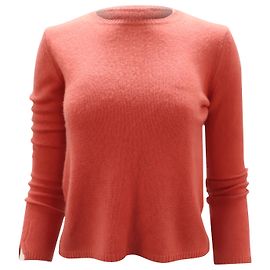 Pull à col rond S Max Mara en cachemire corail Corail