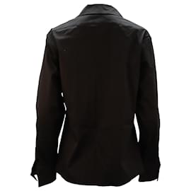Jil Sander-Camisa Jil Sander de algodón negro con botones-Negro