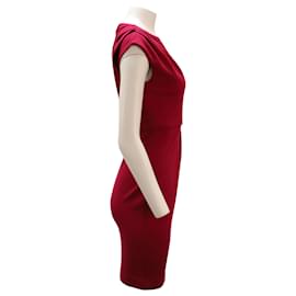 Diane Von Furstenberg-Diane Von Furstenberg Marchona Kleid aus roter Viskose-Rot