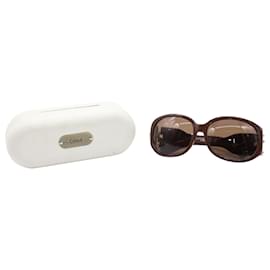 Chloé-Chloe Oval Sunglasses in Brown Acetate-Brown