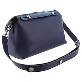 Fendi-Sacoche en cuir bleu Fendi By The Way-Bleu,Bleu Marine