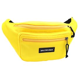 Balenciaga-[Used] [Unused item] Balenciaga [BALENCIAGA] Explorer Belt Pack Yellow Nylon Crossbody Shoulder Waist Pouch Belt Bag 482389 9TY45 7111 EXPLORER BELTBAG YELLOW-Yellow