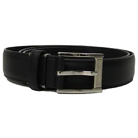 [Used] Burberry BURBERRY Belt Accessories Leather Black Men Black