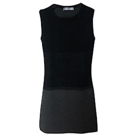 Christian Dior-Dior cashmere degrade body con dress-Black,Dark grey