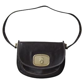 Bolso bandolera Céline en cuero marrón oscuro Marrón oscuro