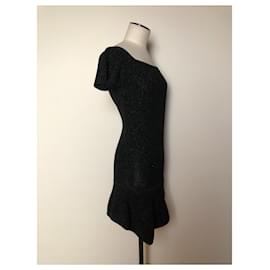 Christian Dior-Dior glitter mini dress-Black