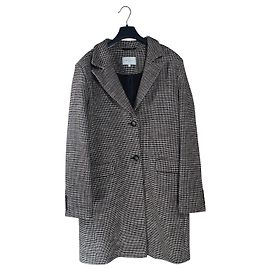 Cappotto pied de poule multicolore Sandro Multicolore