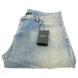Saint Laurent MÄNNER Größe 34 Seltene Jeans in heller Waschung Andere