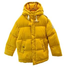Moncler-[Used] MONCLER Moncler Faller 1 Nylon Jacket Nylon Lacquer Cotton Yellow Raincoat (New unused exhibit)-Yellow