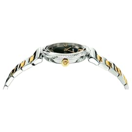 Versace-V-Motif Vintage Logo Watch-Silvery,Metallic