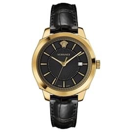 Versace-Versace Icon Classic gent Strap Watch-Golden,Metallic