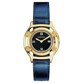 Versace-Medusa Frame Watch-Golden,Metallic
