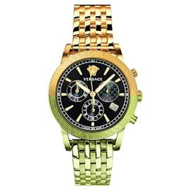 Versace-Sport Tech Chronograph Watch-Golden,Metallic