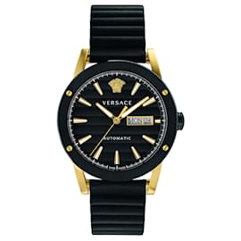 Versace-Theros Automatic Watch-Golden,Metallic