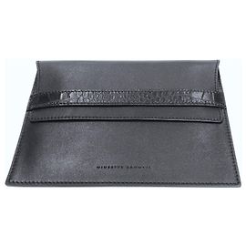 Giuseppe Zanotti Leather Clutch Bag Black