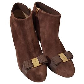 Salvatore Ferragamo Botines Castaño