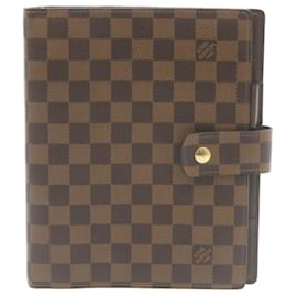 Louis Vuitton-LOUIS VUITTON Damier Ebene Agenda GM Day Planner Cover R20009 LV Auth fm1092-Altro