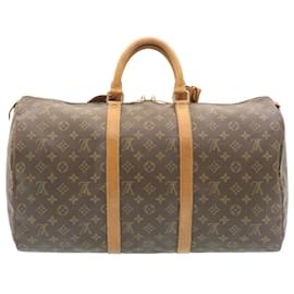 Louis Vuitton-Louis Vuitton Monograma Keepall 50 Boston Bag M41426 LV Auth ar6021-Outro