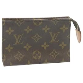 Louis Vuitton-Toilette Poche Monogram Louis Vuitton 15 Pochette M47546 LV Auth yk3514-Autre