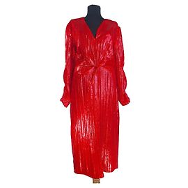 Rotes Polyester Kleid von Diane Von Furstenberg Rot