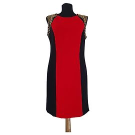 Michael Kors Dress Red Black Black Red
