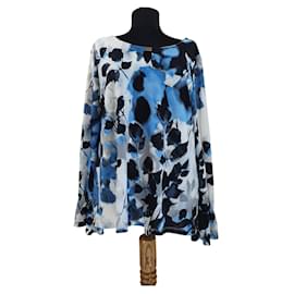Top Calvin Klein Bleu Multicolore Polyester Bleu Multicolore