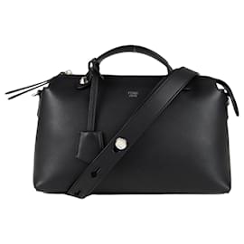 Fendi-Cartable en cuir Fendi By The Way noir-Noir