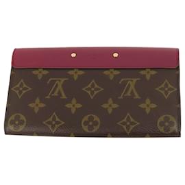 Louis Vuitton-Louis Vuitton Brown Monogram Pallas Wallet-Brown,Red