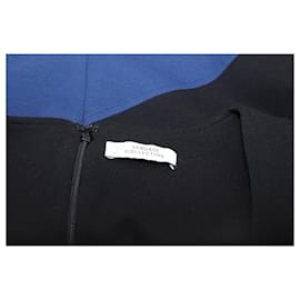 Gianni Versace-Gianni Versace Paneled Bandage Dress in Blue Polyester-Other