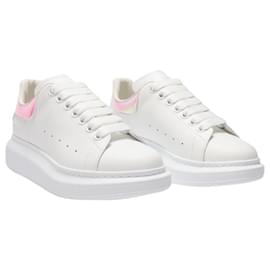 Alexander Mcqueen-Zapatillas Oversize - Alexander Mcqueen - Blanco/Holográfico - Cuero-Blanco