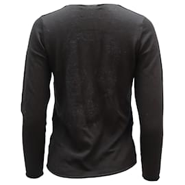 Zadig & Voltaire-Zadig & Voltaire Skull Sweater In Black Merino Wool-Black